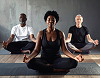 Person meditating